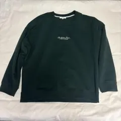 GLOBAL WORK 乾きやすいスウェット／プリント／起毛 グリーン