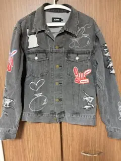 XLARGE グレー デニムジャケット M