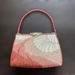 ビーズバッグ ハンドバッグ がま口 和装 昭和レトロ