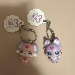 名探偵プリキュア ポチたん マシュたん キーホルダー 2点 カプセルトイ ガチャのサムネイル