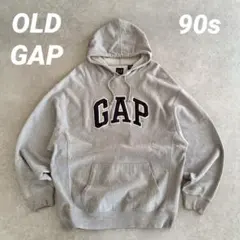 90s OLD GAP ワッペン刺繍 スウェットパーカー archive Y2K