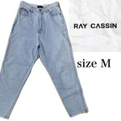 レイカズン ストレートアンクルジーンズ 9部丈 ダメージ