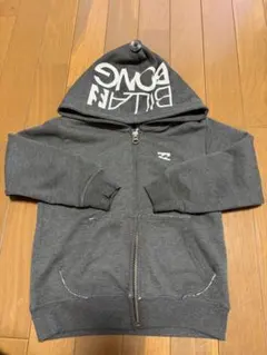 ビラボングレー ジップアップパーカー フード付き