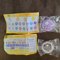 くら寿司 スヌーピー 　缶バッジとマスキングテープのサムネイル