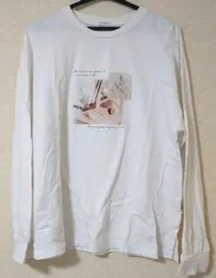 長袖 白 Tシャツのサムネイル
