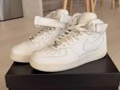 ナイキ NIKE AIR FORCE 1 MID ホワイト 26cm