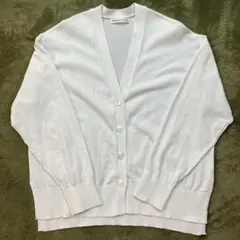 カーディガン レディース 長袖 夏用 サイズM 白