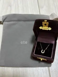 ETE K10 10金 ネックレス 約1.4g 0.01ct スライドピンMPG - メルカリ