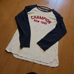 Champion 長袖 ラグラン Tシャツ 160