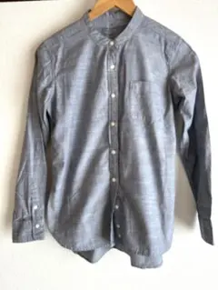 無印良品スタンドカラー長袖シャツM
