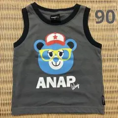 ★ANAP Way★ ベアプリント ノースリーブ タンクトップ グレー 90のサムネイル