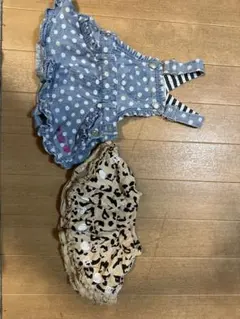 BABYDOLL スカート2枚セット ドット柄 ヒョウ柄 まとめ売り80㎝