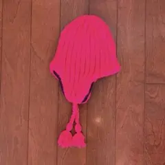 キッズ 帽子 ニット×フリース