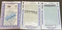 ⚠️使用済み　HOゲージ Microscale Decal 3点セット