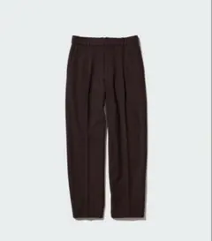 ユニクロ UNIQLOヒートテックタックテーパードパンツ ブラウン L