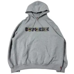 Palace Flower Stitch Hood Grey パーカー - メルカリ