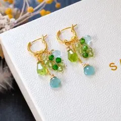 ペリドット着せ替えピアス/イヤリング