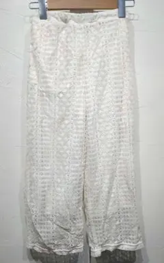 GLOBALWORK　ミックスレースワイドパンツ　130cmのサムネイル