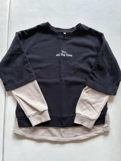 GU トレーナー 150cm 黒/ベージュ UNIQLO無印しまむら coca