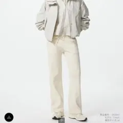 UNIQLO ウォッシャブルニットリブパンツ 丈長めXL