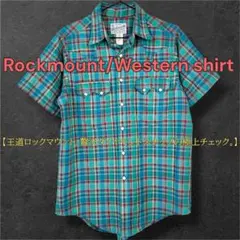 USA製 ロックマウント 半袖 ウエスタンシャツ 15.5 M チェックのサムネイル