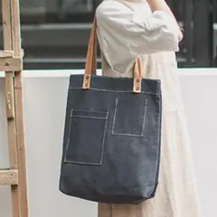 鞄トートバッグ♡レディース a4 通学 大容量 通勤 キャンバス 無地 通学韓国