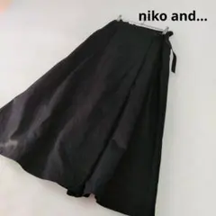 ノコオーノ NOKO OHNO フレア スカート ピコフリル ブラック M 新品