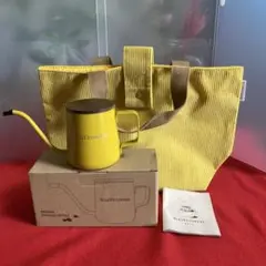 TULLY'S COFFEE イエロートートバッグとケトルセット