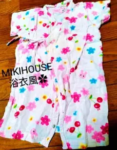 浴衣　ロンパース　甚平　mikihouse コットン素材