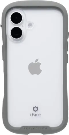 iFace Reflection グレー iPhone 16 スマホケース