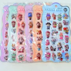 ラブブ ぷくぷくシール 6枚セット