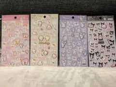 ハローキティ・マイメロディ　クロミ シールセット　4枚
