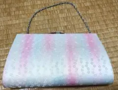 訳あり！桜模様 クラッチバッグ　小花柄　和装バック　フォーマル　パーティ　和小物