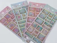 〖サンリオ〗切手風シール4枚セット 海外正規品