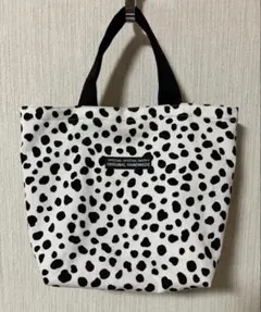 ハンドメイドミニトートバッグダルメシアン柄