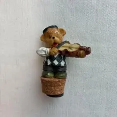 くま　クマ　熊　ベアー　バイオリン　置物　磁石