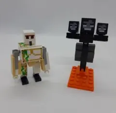 レゴマイクラ互換フィギアウィーザーとアイアンゴーレム2体セット