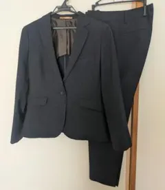 【美品】ORIHICA　洗える　ストレッチ　ネイビー　ジャケット　パンツ　上下