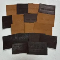 在庫処分　本革　革タグ　17枚　デニムタグ