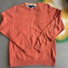 古着90年代 TOMMY HILFIGER コットンニットセーター ヴィンテージ