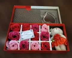 シャボンフラワー＆ベアーマスコット ギフトセット