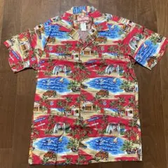 美品　USA ハワイ製　RJC アロハシャツ　赤色のサムネイル