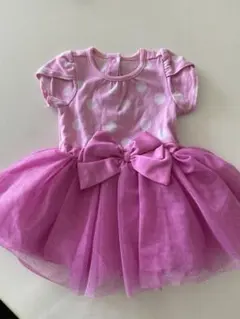 ミニー風　ピンク 水玉模様 ドレス