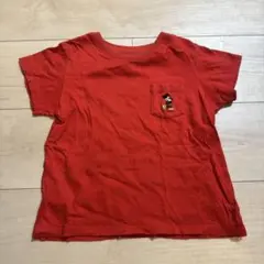 ミッキーマウス Tシャツ レッド キッズのサムネイル