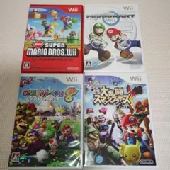 wiiソフト　まとめ売り　4枚セット　スマブラ　②