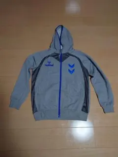 hummel ジップアップパーカー グレー Oサイズのサムネイル