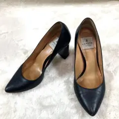 ランバン オン ブルー パンプス ブラック 23cm チャンキーヒールのサムネイル
