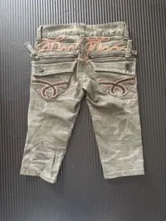 RED DEEPER カモフラージュ刺繍パンツ カプリパンツ 薄迷彩 激レア