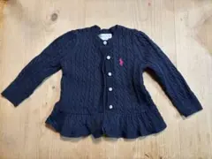 Ralph Lauren ネイビー カーディガン 12M