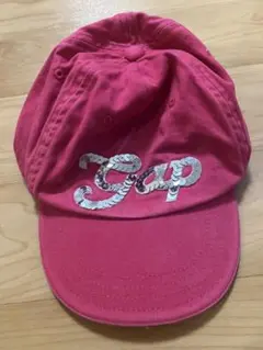 GAP KIDS スパンコールロゴ キャップ ピンク 54-56cm